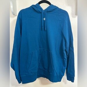 Under Armour Blue Pullover Hoodie with Logo